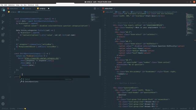 Build A Quiz Application with HTML, CSS, Javascript || Better Explained