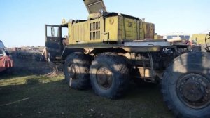 МАЗ-537 "Ураган". Запуск и остановка двигателя. Звук Д-12А-525.