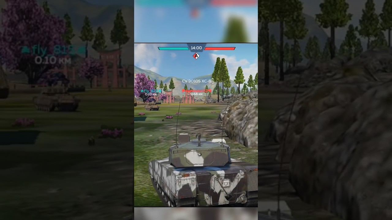 И камни Falarick 105 не страшны... #wartundermobile #warthunder #shorts #tanks #memes #мем смотреть онлайн