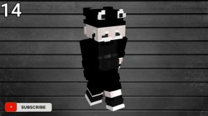 SKIN MINECRAFT WARNA HITAM - BLACK MINECRAFT SKINS (BOY AND GIRL SKIN)