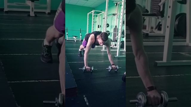 отжимания на движущихся гантелях смотреть онлайн