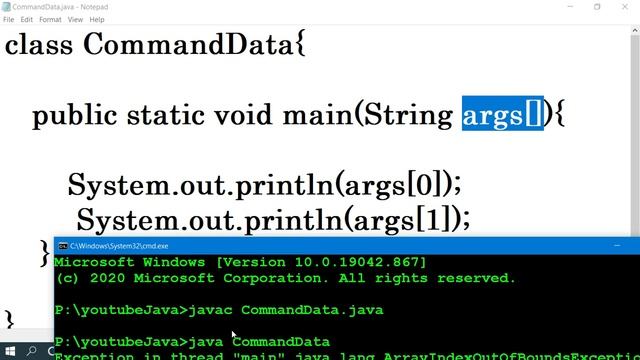 Command Line Arguments in Java  @WriteCodeWith Prince