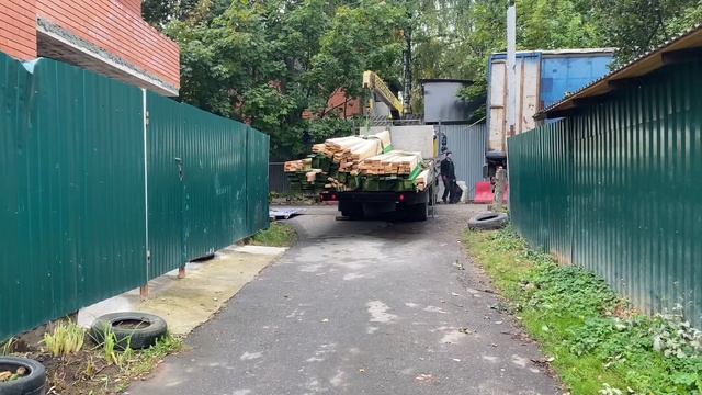 Соболь Дом|Завоз каркасного дома|Работа манипулятора