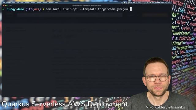 Quarkus Funqy Serverless HTTP API - How to Deploy to AWS Lambda | Niko Köbler (@dasniko) смотреть онлайн