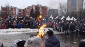 Сжигание чучела масленицы 14 марта 2021 года