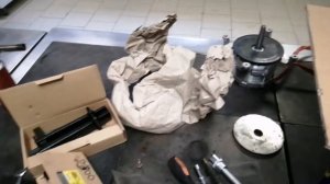 Пароконвектомат Абат, замена подшипников, снятие двигателя