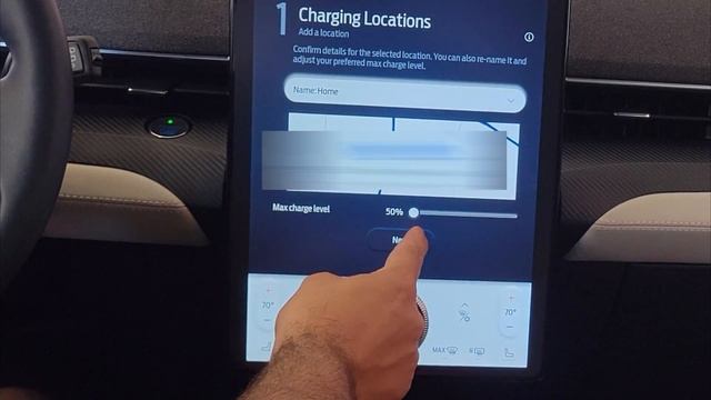 adjust charging percentage and schedule on the screen | Ford Mustang Mach E смотреть онлайн