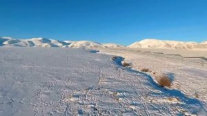 Взгляд сверху Горный Алтай Зима в горах. Кош агач