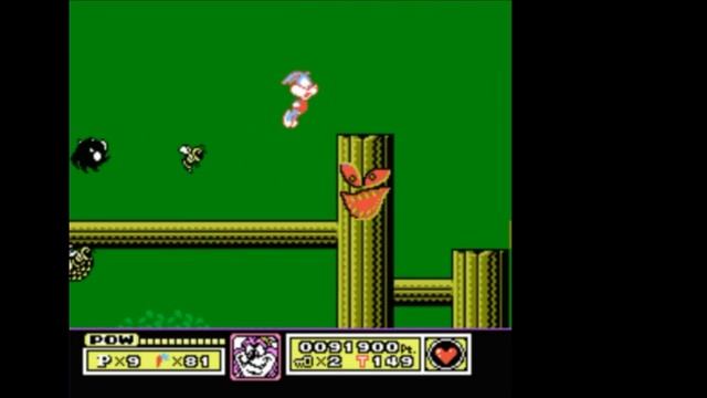 Dendy (Famicom,Nintendo,Nes) 8-bit Tiny Toon Adventures Stage 3 Forest.mp4