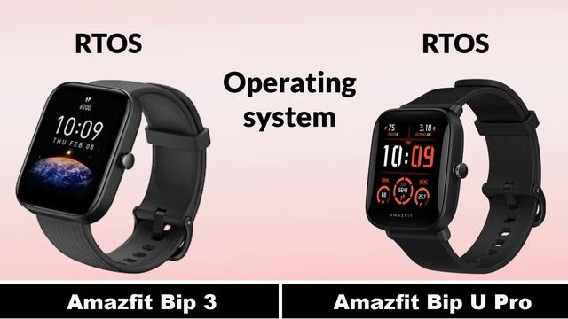 Amazfit Bip 3 VS Amazfit Bip U Pro SmartWatch Comparison