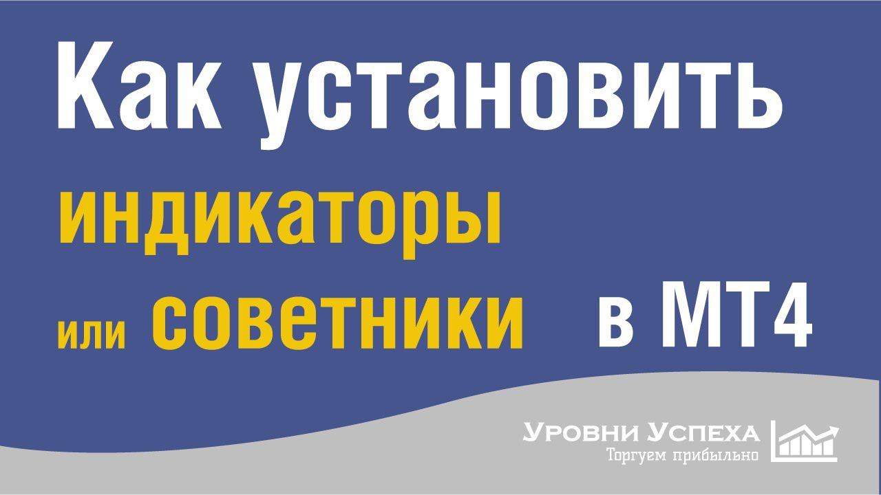 Как установить индикаторы в МТ4 / МТ5