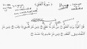 Правила чтения Корана   Урок 42 Чтение суры Аль Фаляк