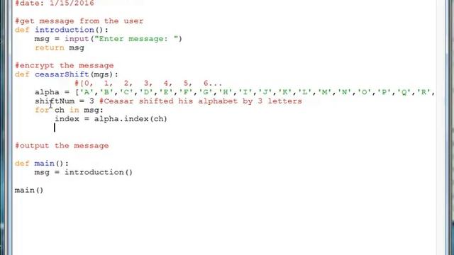 Ceasar Shift Cipher 1 Encryption смотреть онлайн
