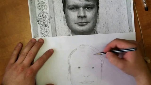 Как нарисовать портрет не имея навыка рисования. Попытка 1: Копирование