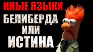 Пример из проповеди | Иные языки белиберда или истина