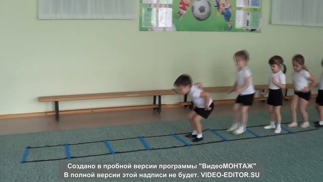 Использование координационной лестницы на занятиях по физической культуре с детьми мл. дошк. возр. смотреть онлайн