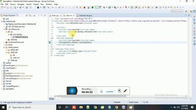 How to write servlet in advanced java practical example.