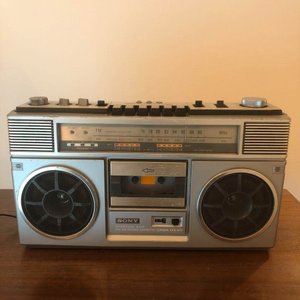 Sony CFS-970 1979 ГОД Vintage Radio Stereo Cassette Boombox-ЯПОНИЯ.