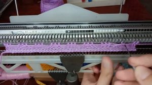 Ажурный узор для низа изделия. Вязальная машина каскад