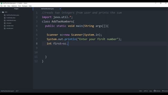 Java program to Add two numbers | Java Tutorials for beginners. #java #programming смотреть онлайн