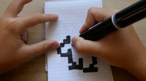 КАК ЛЕГКО НАРИСОВАТЬ ПО КЛЕТОЧКАМ мини ХАЛКА?!