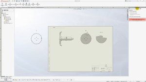 Solidworks. Урок 9.10 О работе с чертежными видами в общем - создание чертежа