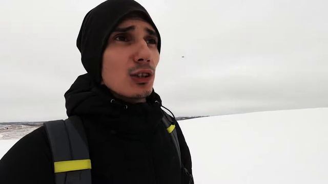 Горы в Подмосковье - Кондуки зимой (Ушаковские карьеры или Романцевские горы) - первый vlog #1 смотреть онлайн