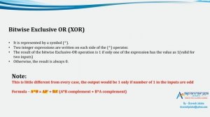 Bitwise XOR operator (Hindi)