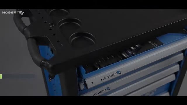 Инструментальная тележка HOGERT TECHNIK 6 полок