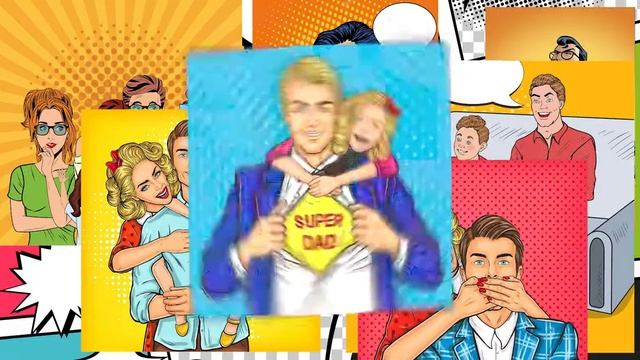 Футаж - заставка "Современный папа" смотреть онлайн