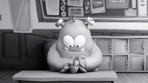 мультик черно белый цвет ??