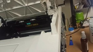HP laserjet pro mfp m227 как достать картридж и фотобарабан