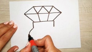 Как Нарисовать Бриллиант/Рисунок Алмаз /Рисунок Кольцо //How to draw a diamond/Drawing ring