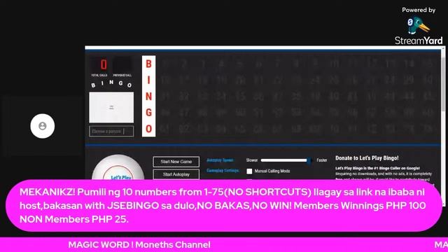 BINGO PAANGAT PROGRAM 50 PHP NON MEMBERS/100 PHP MEMEBERS-Moneths Channel смотреть онлайн