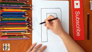 Как нарисовать букву Р. Онлайн-школа рисования "Малевашки"