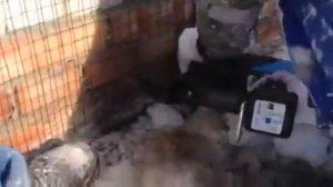 Монтаж сетки на цоколь под камень