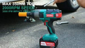 HYCHIKA IW350 Cordless Impact Wrench Set | HYCHIKA Official Channel