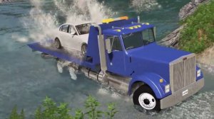 Грузовики против реки