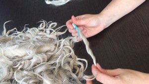 Волос ангорской козочки.