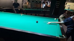 Тренировка с Андреем Осьмининым. Хорошее упражнение в русском бильярде для начинающих игроков
