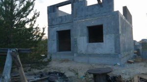 Дом полистирол бетон. Сборка 8 день