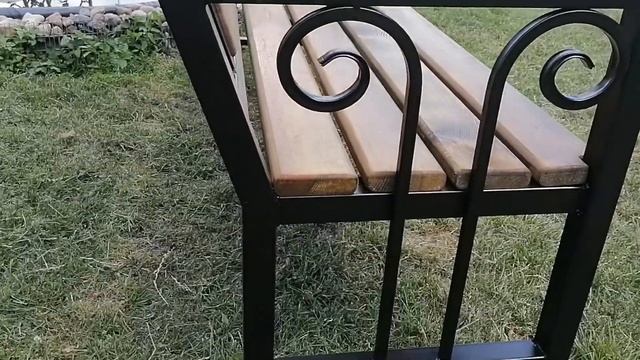 Садовая скамейка. Наклон спинки.Размеры. смотреть онлайн