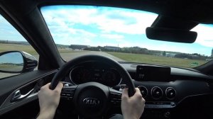 2021 KIA STINGER GT 366HP POV DRIVE on Closed Airport *DRIFT*