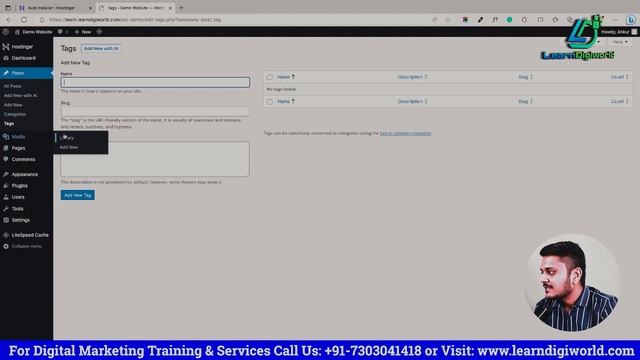 WordPress Dashboard Tutorial | WordPress Tutorial | Wordpress course 2023