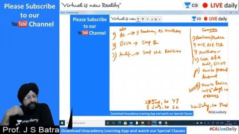 What to Expect in Last 30 Days | Unacademy CA Intermediate Group 2 | J.S. Batra