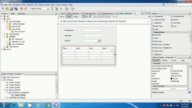 Tutorial Client Server Java #13 Membuat Form UI смотреть онлайн