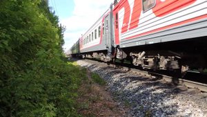 ТЭП70БС-131 с детским поездом Новый Уренгой-Приобье-Анапа