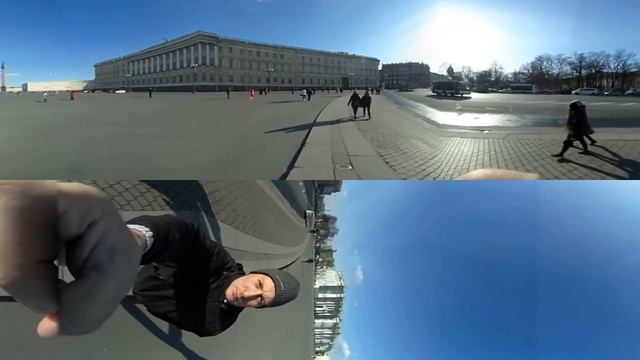 Прогулка по Дворцовой площади, С-Петербург смотреть онлайн