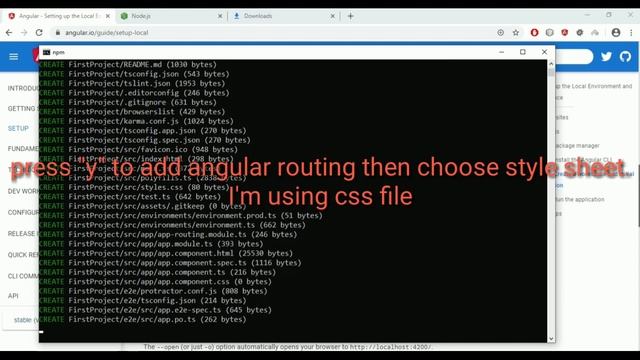 Angular 8 : Complete installation setup of Angular CLI, Node Js And NPM Using CMD by innovation tec