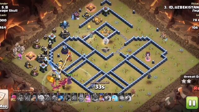 Лидер VS Savage Skull☠️War Recap/ Clash of Clans смотреть онлайн